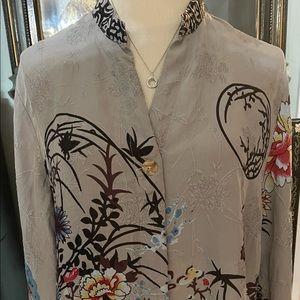 CITRON Santa Monica Washable Silk Blouse SZ 0X